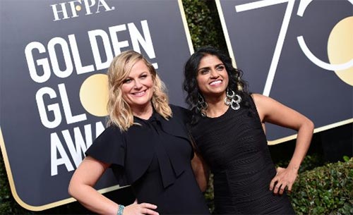 amy poehler at golden globes 2018