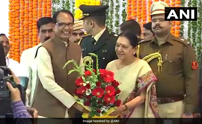 Anandiben Patel Takes Oath As Madhya Pradesh Governor