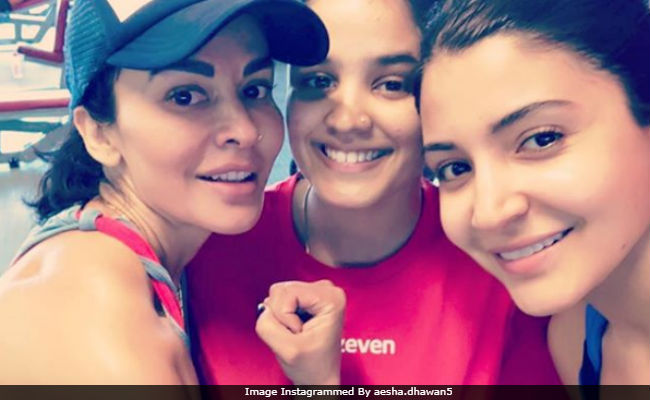 Anushka Sharma Trains With Shikhar Dhawan's Wife Aesha And Daughter. Pic Here