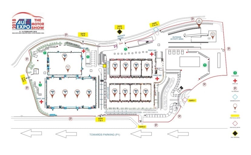 auto expo 2018 site plan