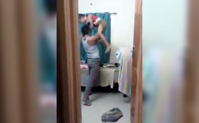 Bengaluru Man Brutally Kicks, Slams 10-Year-Old Son For Lying. Mother Shoots Video