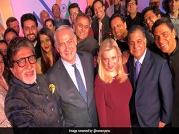 In Mumbai, An Oscars-Style Selfie For Israel PM Taken By Amitabh Bachchan In Mumbai, An Oscars-Style Selfie For Israel PM Taken By Amitabh Bachchan