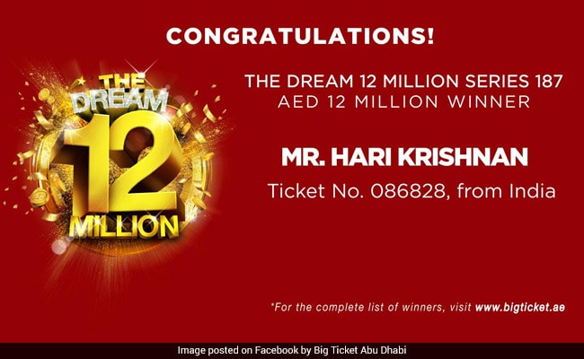 Dh20 million Big Ticket winner travelled from Sharjah to Abu Dhabi each  month to buy ticket