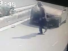CCTV Shows 50-Year-Old Flung In Air In BMW Hit-And-Run By Delhi Student