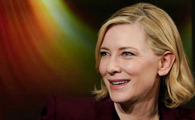 In Davos, Cate Blanchett Jokes About Playing Melania Trump