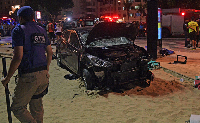 Baby Killed, 15 Injured As Car Ploughs Through Crowd In Brazil's Copacabana