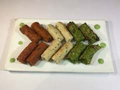 Tricolor Seekh Kebab