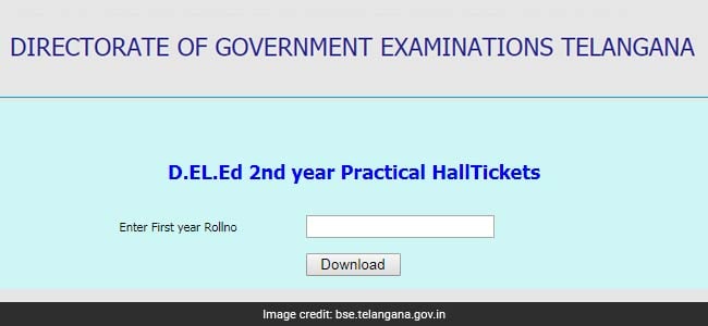 deled practical exam admit card