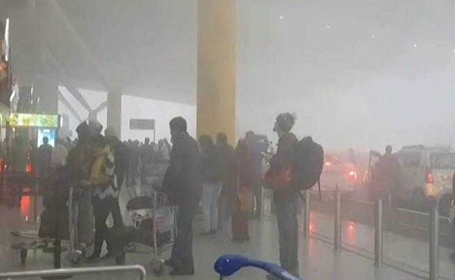 Over 50 Flights From Delhi Delayed As Dense Fog Reduces Visibilty To Zero