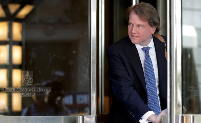 White House Counsel Was "Fed Up" With Trump: Report