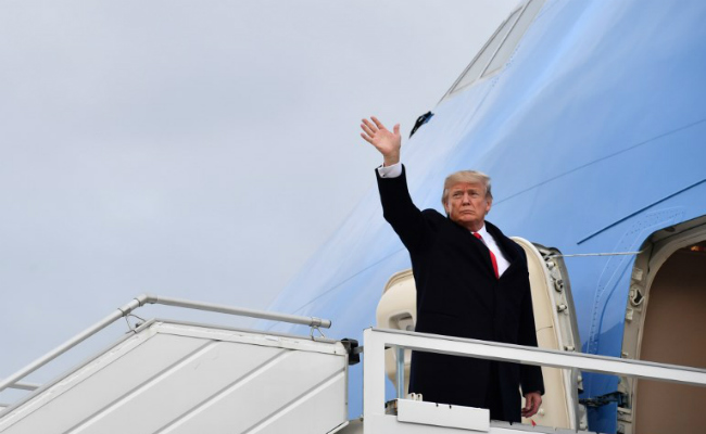 Donald Trump Watched Kavanaugh Accuser Testimony On Board Air Force One