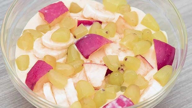 Fruit Custard Recipe How To Make Fruit Custard Fruit Salad With Custard,Meso Food