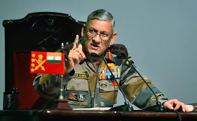 "<i>Azaadi</i> Won't Happen, Never": Army Chief On Men In Kashmir Joining Terror