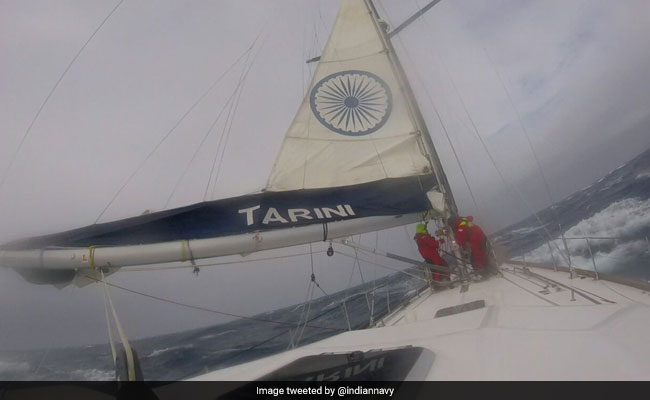 Watch: 6 Women Navy Officers On Expedition Brave Raging Storm In Pacific