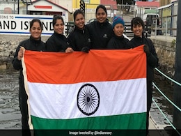Indian Navy's All-Women Sailing Boat Reaches Falkland Islands Indian Navy's All-Women Sailing Boat Reaches Falkland Islands