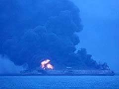 Iranian Oil Tanker Burns, 32 Missing After Collision Off China's Coast