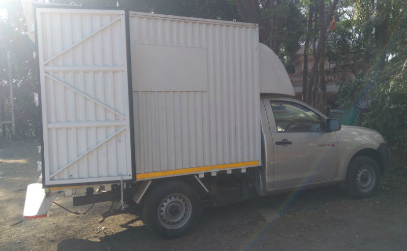 Isuzu D-Max Spark Pickup Truck With Load Carrier Spotted