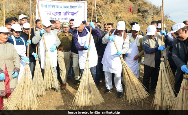 Himachal Pradesh Chief Minister Jai Ram Thakur Launches Cleanliness Drive