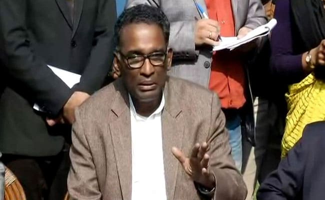 Justice Jasti Chelameswar Shares Dias With Chief Justice On His Last Working Day