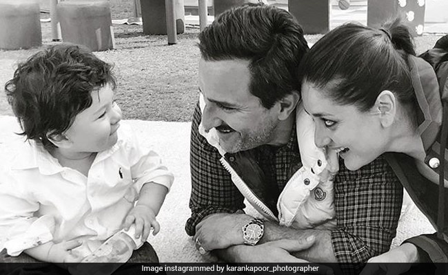 Karan Kapoor Posted This Pic Of Taimur With Parents Kareena And Saif Ali Khan