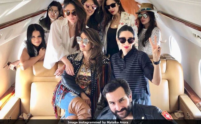 Inside Kareena And Karisma Kapoor's Private Plane To Goa