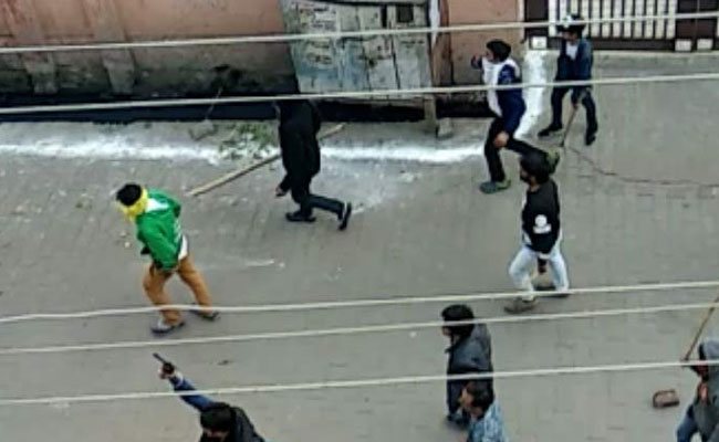 Young Men Armed With Guns, Swords On Road In Video From UP's Kasganj
