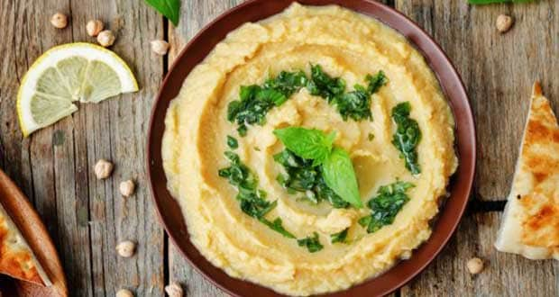 lemony basil hummus