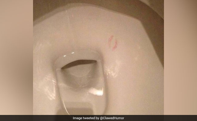 How Did A Lipstick Mark End Up Inside A Toilet Bowl? Twitter Wants To Know