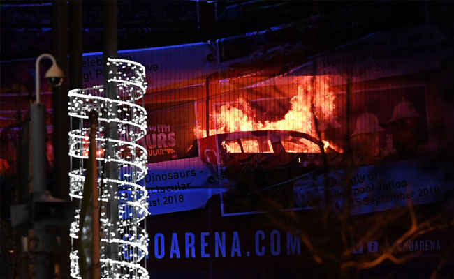 Massive Fire At 1,600-Vehicle Car Park In Liverpool; All Vehicles Destroyed