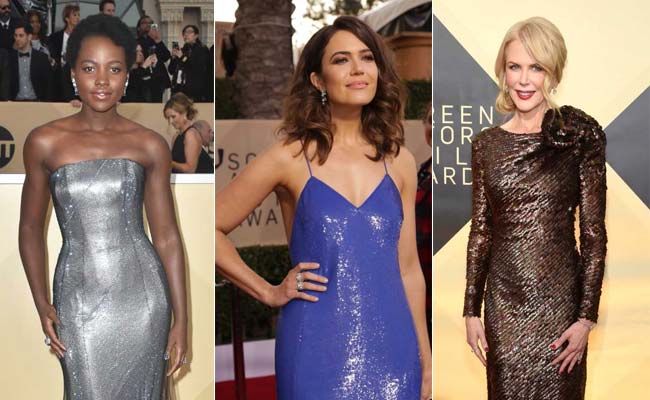 Best-Dressed At SAG Awards: Nicole Kidman To Mandy Moore. No Black, But Time's Up Spirit Lived On