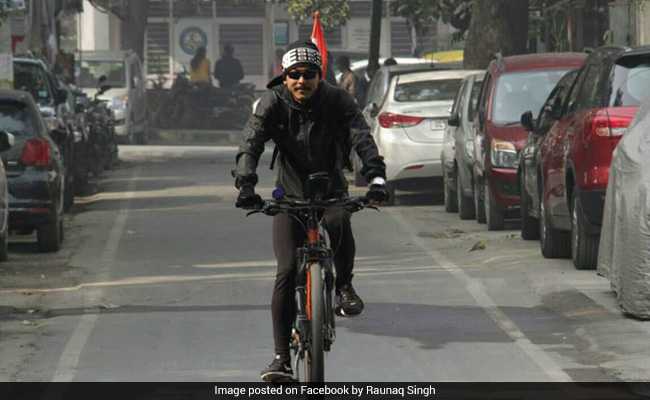 Man To Cycle From Delhi To Manipur To Raise Awareness On Pollution