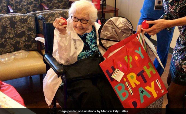 Hospital Surprises 99-Year-Old Patient With Birthday Party