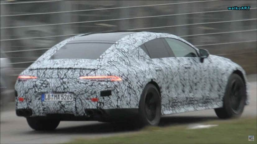 mercedes amg gt sedan spied