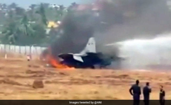 Navy Fighter Jet Crashes After Overshooting Runway In Goa, Pilot Safe