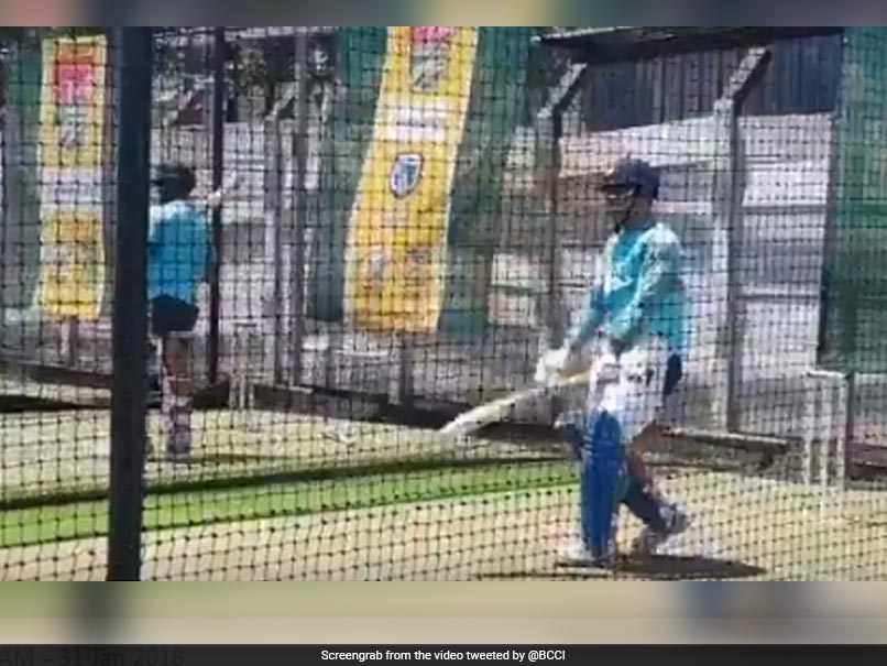 India vs South Africa: MS Dhoni Sweats It Out At The Nets Ahead Of 1st ODI