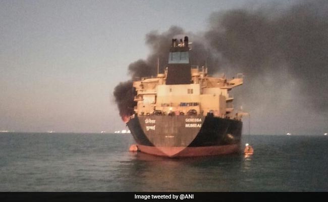 Major Fire On Oil Tanker Anchored Off Gujarat Coast, Crew Rescued