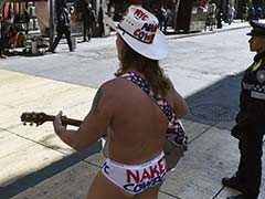 This Naked Cowboy Is Singing Trump's Praises In Mexico. He Has A Reason
