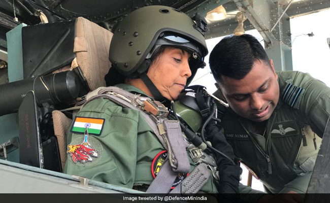 Defence Minister Sitharaman Flies In Sukhoi Jet In 45-Minute Sortie