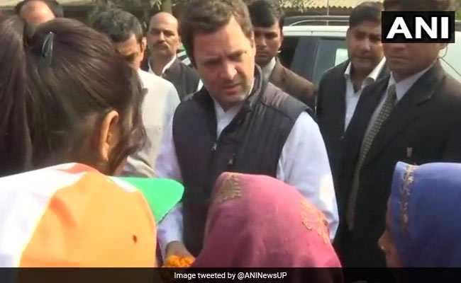 Rahul Gandhi Forced To Change Route For Amethi Rally Amid Protests By BJP