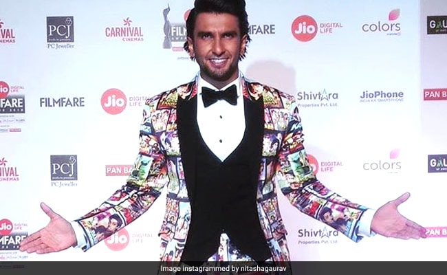 63rd Jio Filmfare Awards 2018: Ranveer Singh does it again, wears the  'quirkiest' outfit at the gala event