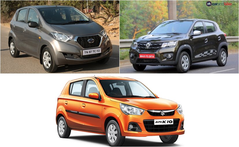 Datsun redi-GO AMT vs Renault Kwid AMT vs Maruti Suzuki Alto K10 AGS: Specifications Comparison