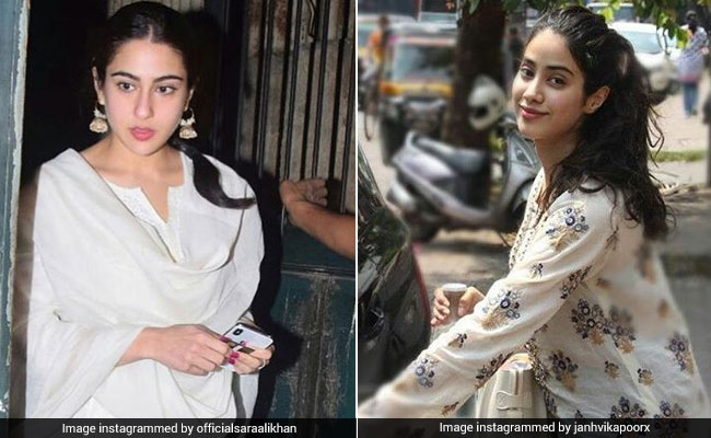 Sara Ali Khan And Janhvi Kapoor Are Nailing Every Day Style In Simple Churidar-Kurtas