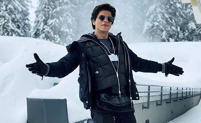 Shah Rukh Khan channels his inner Jawan in style with blue jacket