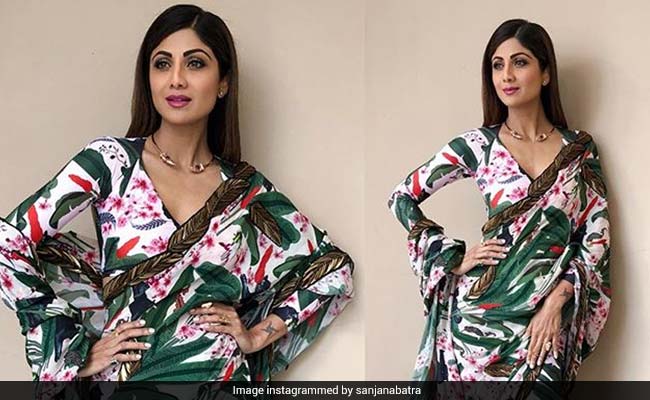 Shilpa Shetty Left The House Wearing What Looks Like An Entire Garden