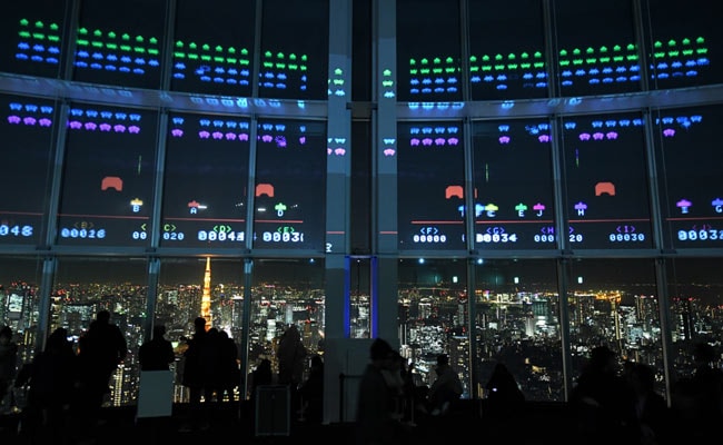 Alien Attack' In Tokyo As Space Invaders Turns 40