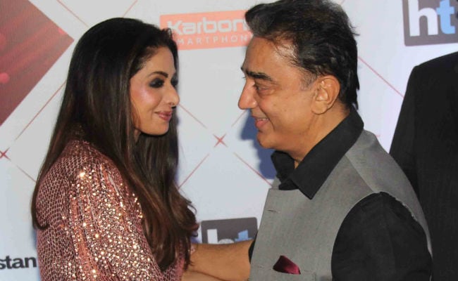 A Sadma Reunion: Sridevi And Kamal Haasan Share A Hug On Awards Red Carpet