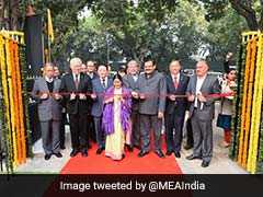 Sushma Swaraj Inaugurates Bharat-ASEAN Maitri Park In Delhi