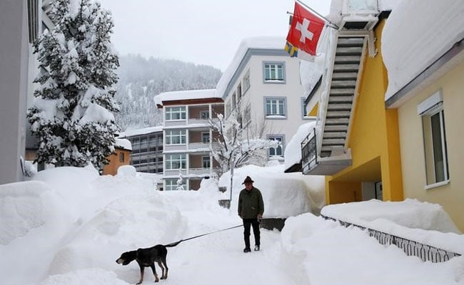 Swiss On High Avalanche Alert On Eve Of Davos Forum