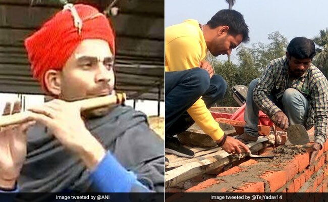 ‘कृष्ण’ के बाद अब ‘राजमिस्त्री’ बने लालू के बेटे तेज प्रताप यादव, फोटो हुई VIRAL ‘कृष्ण’ के बाद अब ‘राजमिस्त्री’ बने लालू के बेटे तेज प्रताप यादव, फोटो हुई VIRAL