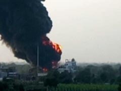 Huge Fire Breaks Out At Chemical Plant Near Vadodara In Gujarat